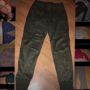 Green joggers